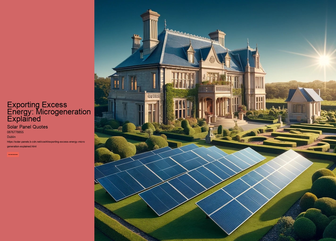 Exporting Excess Energy: Microgeneration Explained