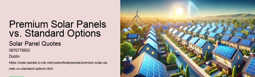 Premium Solar Panels vs. Standard Options